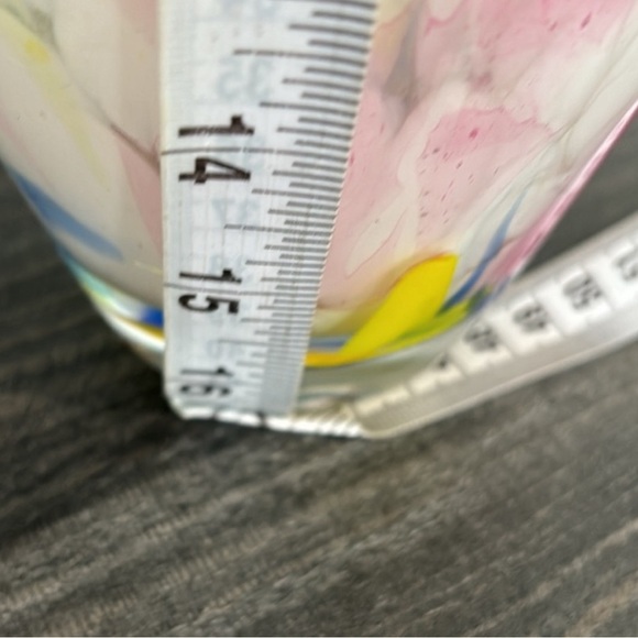 Vintage Hand Blown Glass Vase Confetti - Picture 5 of 8